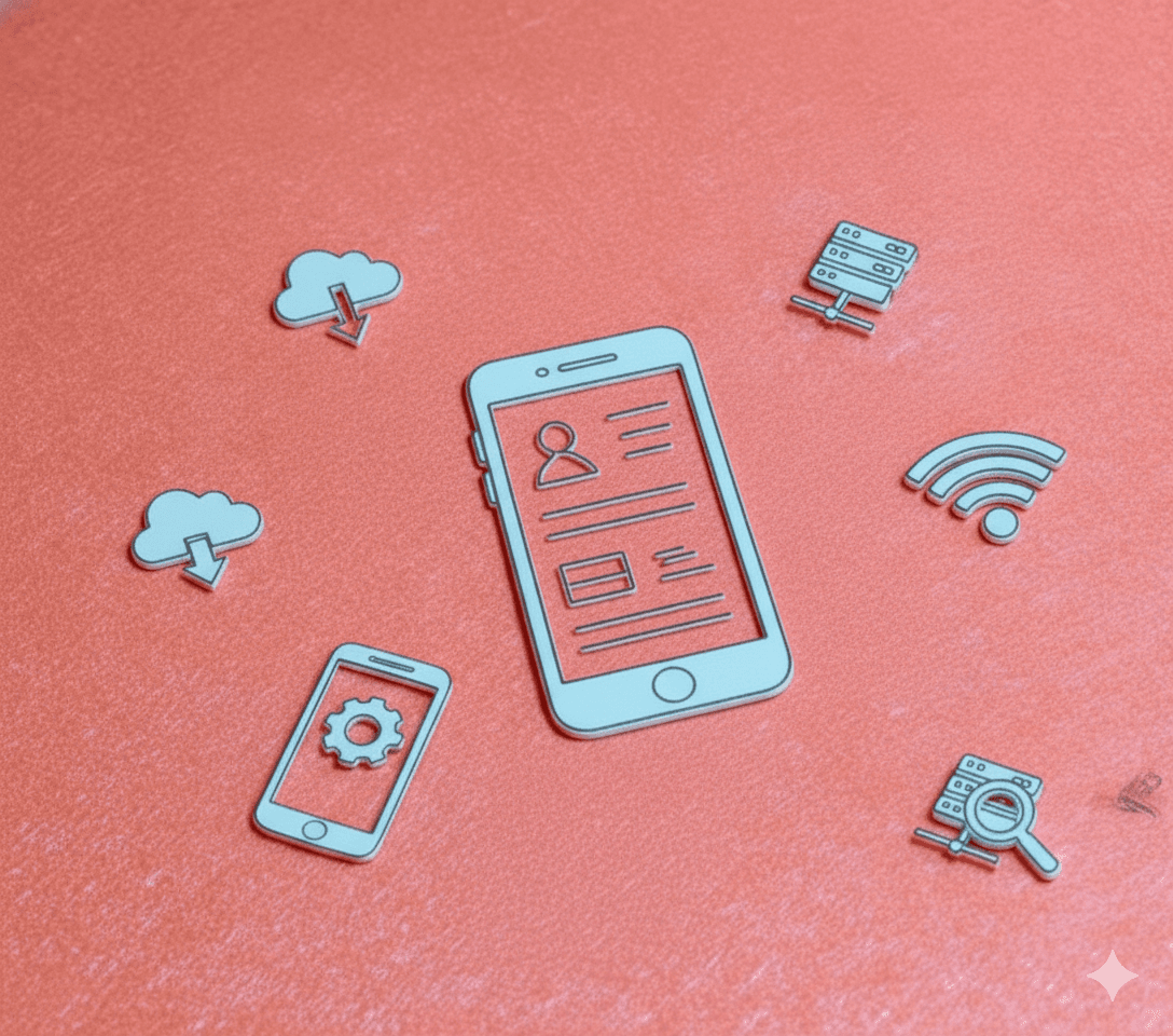 Mobile development illustration